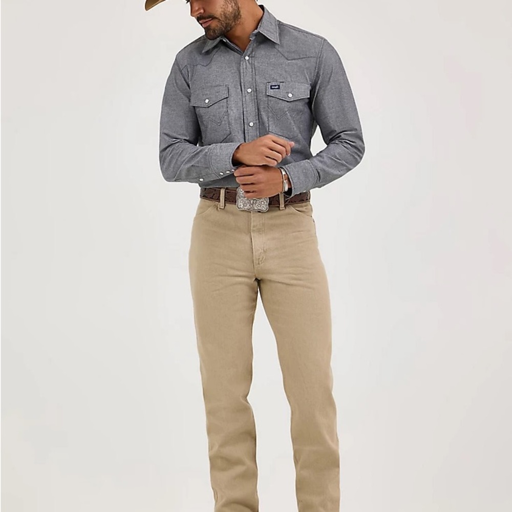 Wrangler Tan Cowboy Cut Slim Fit Jeans